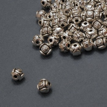 Inserție de mărgele – furnitură, diametru 1,2 mm ±, diametru 5 mm ±; ambalaj 20 g, 54 buc.