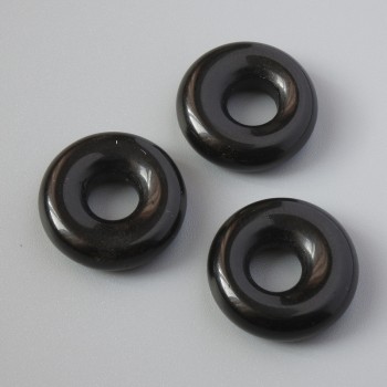 Mărgea Pandora din agat natural, diametrul 15×4,5 mm, diametrul găurii 5 mm+