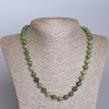 Colier din jadit canadian, piatră naturală, mărgele tăiate, diametrul de 8,5 mm, lungime 50 cm