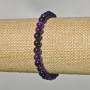Brățară mov din ochiul pisicii, piatră naturală, bile netede, diametrul de 6 mm ±, lungime 18 cm ± (elastic)