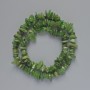 Mărgele din jadit natural, granule, diametrul 8×3 mm, lungime 40 cm, pe șnur