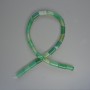 Mărgele din agat verde salată, piatră naturală, formă cilindrică, diametrul 8×16 mm, lungime 38 cm, pe fir
