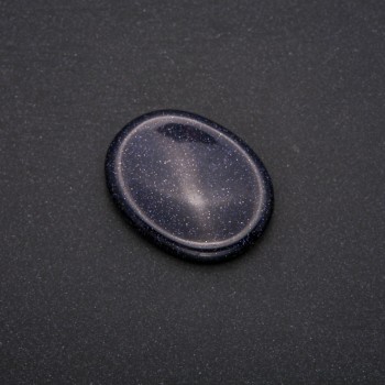 Gua sha pentru față din piatră naturală Aventurin – Nisip Albastru, 45,5×35,5 mm