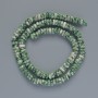 Mărgele din agat mușchi, rondel neted, diametrul 6x2,5 mm, lungime 39 cm, pe șnur