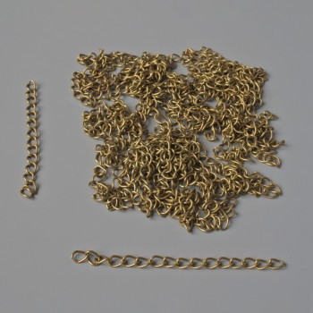Lanț prelungitor suplimentar, culoare bronz, 7 cm, greutate 34 g