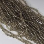 Mărgele din cristal ceh, culoare șampanie transparent, formă rondelle, diametru 3,5×2,5 mm, lungime 38 cm, pe fir