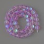 Mărgele mov cameleon 8 mm din sticlă opală