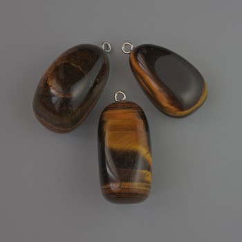 Pandantiv din ochi de tigru, piatră naturală, dimensiune 35×17 mm+