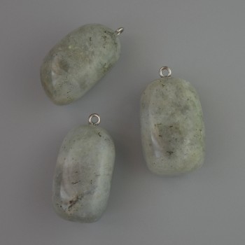 Кулон Лабрадор натуральний камінь, діаметр 35х17мм+