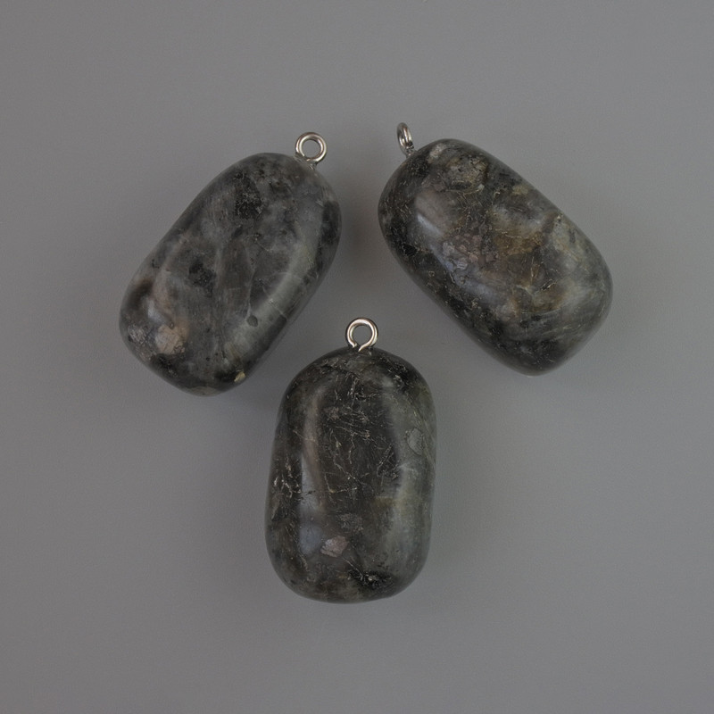 Pandantiv din labradorit, piatră naturală, diametrul 35x17 mm+