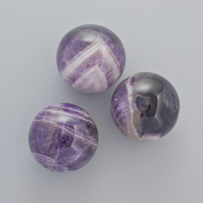 Sferă suvenir din piatră naturală ametist, diametrul 20 mm ± (preț pentru 1 bucată)