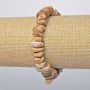 Brățară cu jasper peisaj, piatră naturală, mărgele tăiate cu fațete, diametru 12x5 mm, lungime 18 cm +- (elastică)
