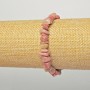 Brățară din rodonit natural, fragmente de piatră naturală, diametrul 6x4 mm, lungime 18 cm, bază elastică (stretch)