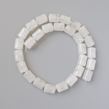 Mărgele din cristal de munte - piatră naturală, cilindru, diametru 10×14 mm, lungime 38 cm, pe fir