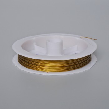 Sârmă de culoare bronz, bobină de 50 m (+/-), diametrul 0,38 mm