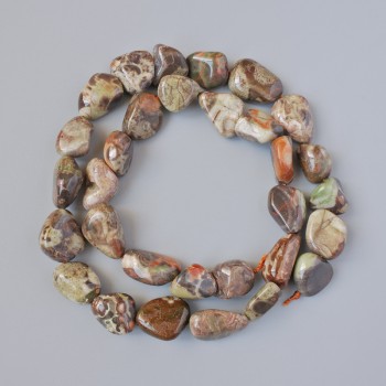 Mărgele Jasp Picasso – piatră naturală fațetată, diametrul 10x13 mm, lungimea 40 cm pe șnur