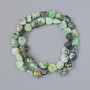 Mărgele Valit, piatră naturală, formă fațetată, diametru 10 mm ±, lungime 40 cm ± pe șnur