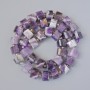 Mărgele din ametist – discuri tăiate, diametru 10,5×7 mm, lungime 38 cm, cu mărgele pe șnur