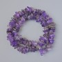 Mărgele de ametist, piatră naturală, granule, diametrul 13x4 mm ±, lungimea 39 cm ±, pe fir