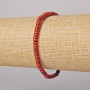 Brățară din jasper roșu natural, rondele netede, diametrul 4×2 mm, lungimea 18 cm, elastic