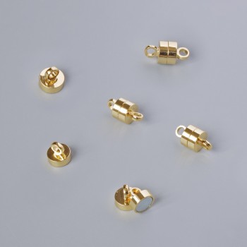 Închizătoare magnetică, diametrul 11×5 mm, culoare aurie, 1 bucată