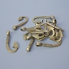 Pandantiv „Cârlig”, diametrul 30x14 mm, diametrul găurii 2,8 mm, set 13 buc. ± culoare bronz a metalului