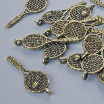 Pandantiv „Rachetă”, diametru 29×10 mm, diametrul găurii 1,8 mm, ambalaj 17 buc. +/-, culoare bronz a metalului