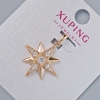 Pandantiv „Stea” Xuping cu cristale albe, diametrul 21×19 mm, lungime 25 mm, placare cu aur 18K