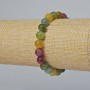 Brățară din turmalin, piatră naturală, mărgele netede, diametrul 8 mm, lungime 18 cm, elastică