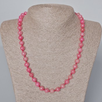 Colier din turmalin sintetic, mărgele tăiate, diametrul de 8 mm, lungime 49–52 cm