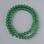 Mărgele din chrysoprază naturală, bilă netedă, diametrul de 6 mm ±, lungime 38 cm ±, pe fir