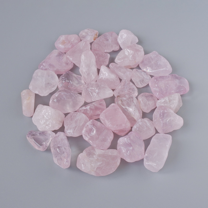 Piatră naturală suvenir, cuart roz, șlefuită, 17x12 mm, ambalaj de 100 g