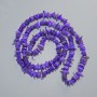 Mărgele mov din sidef nuanțat, granule mov, diametrul 10x2 mm, lungime aproximativă 80 cm, pe fir