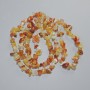 Mărgele din carneol natural, granule, diametrul 9×4 mm, lungime 80 cm, pe fir
