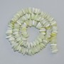 Mărgele de onix, piatră naturală mărunțită, diametrul 10x3 mm ±, lungime 40 cm ±, pe fir