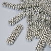 Mărgea despărțitoare pentru 5 fire, diametru 17x4 mm, 5 mm ±, gaură diametru 1,2 mm, culoare argintie metalică, 28 buc