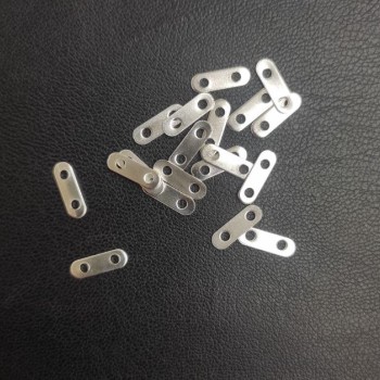 Separator de șiruri pentru două fire, diametru 11×3,5 mm, gaură de diametru 1,6 mm, pachet 50 buc., culoare argintiu metalic