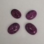 Cabochon piatră jasper roșu zmeură sintetic 25x18mm