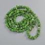 Mărgele din sidef verde tonat, granule, diametrul 7×2,5 mm, lungime aproximativă 80 cm, pe fir