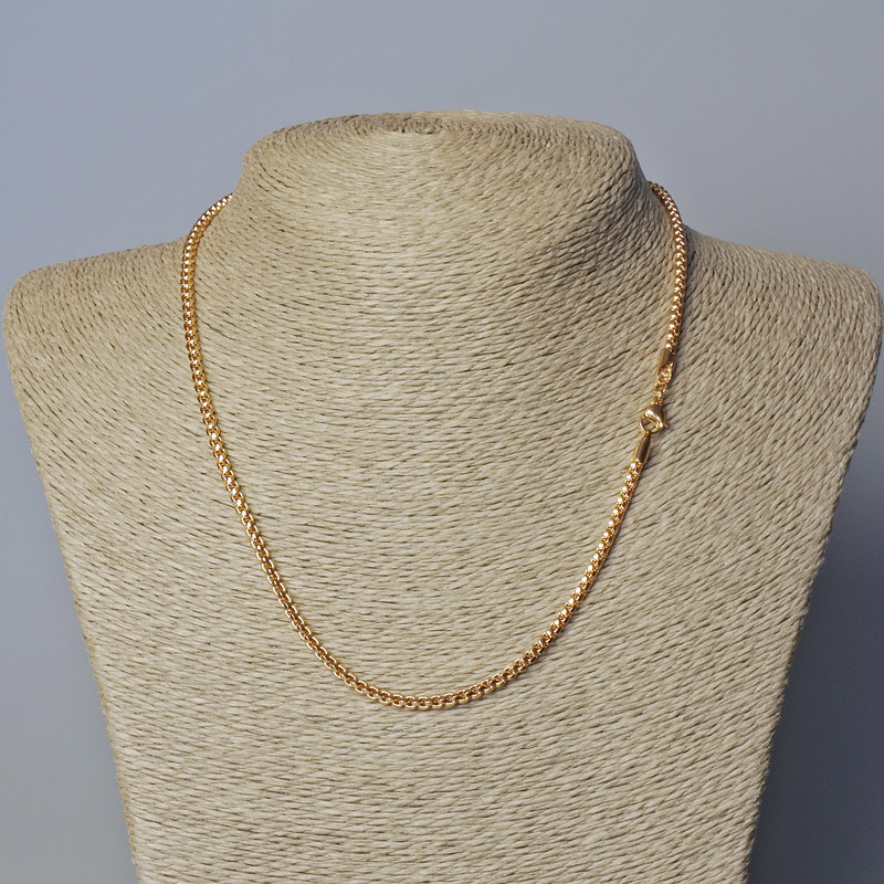 Lanț Xuping placat cu aur 18K, grosime 3 mm, lungime 44 cm