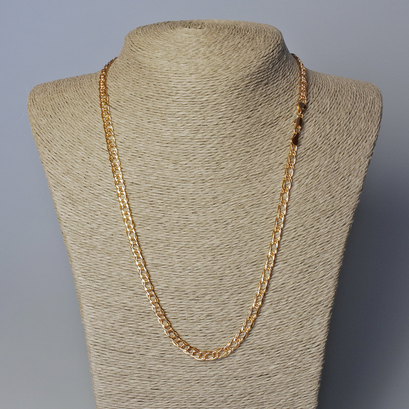Lănțișor Xuping placat cu aur 18K, grosime 5 mm, lungime 55 cm