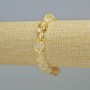 Brățară din citrin natural, fațetată, diametrul 10x12 mm ± (elastică), lungime 18 cm+
