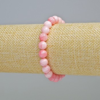 Brățară cu turmalin sintetic, mărgele netede, diametrul de 8 mm ±, lungime 18 cm+