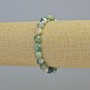 Brățară din agat mușchi, piatră naturală multifacetată, diametru 7,5 mm +/- (elastică), lungime 18 cm+