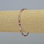Brățară din turmalin natural, piatră tăiată în cuburi, diametru 3 mm +/- (elastică), lungime 18 cm+