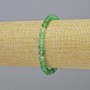 Brățară din agat verde mat, piatră naturală, mărgele netede de 6 mm, lungime 18 cm, elastică