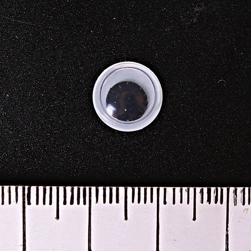 (10 mm) Accesorii pentru ochi de jucării, en-gros, set de 100 bucăți
