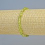 Brățară din crizolit natural, mărgele tăiate cu fațete, diametru 5×6 mm, pe elastic, lungime 18 cm+