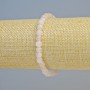 Brățară din cuarț roz, piatră naturală, cuburi tăiate, diametru aproximativ de 5,5 mm, pe elastic, lungime 18 cm