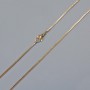 Lanț Xuping placare cu aur 18K, grosime 1 mm, lungime 60 cm